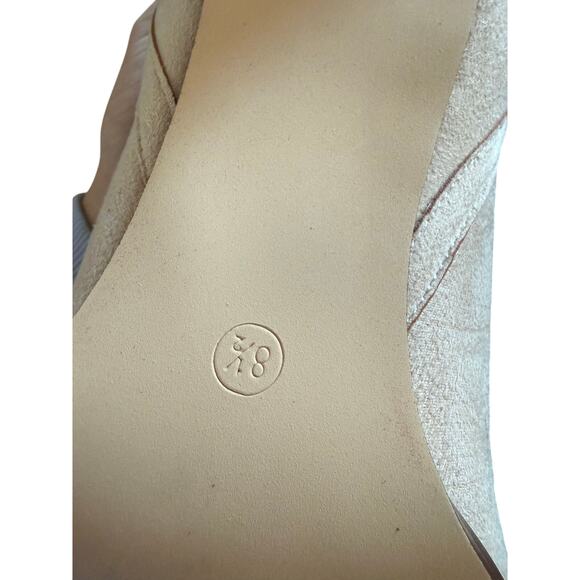 Juliet Holy Light Sand Beige High Heel Pointed Toe Booties Women's Size 8.5 - Picture 11 of 11